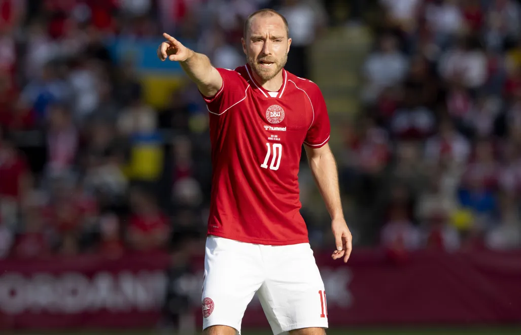 Christian Eriksen. Fot. PAP/EPA/Bo Amstrup