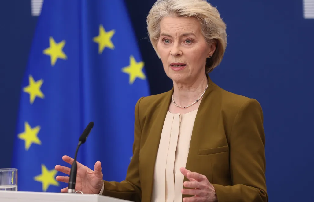 Ursula von der Leyen. Fot. PAP/EPA/OLIVIER HOSLET
