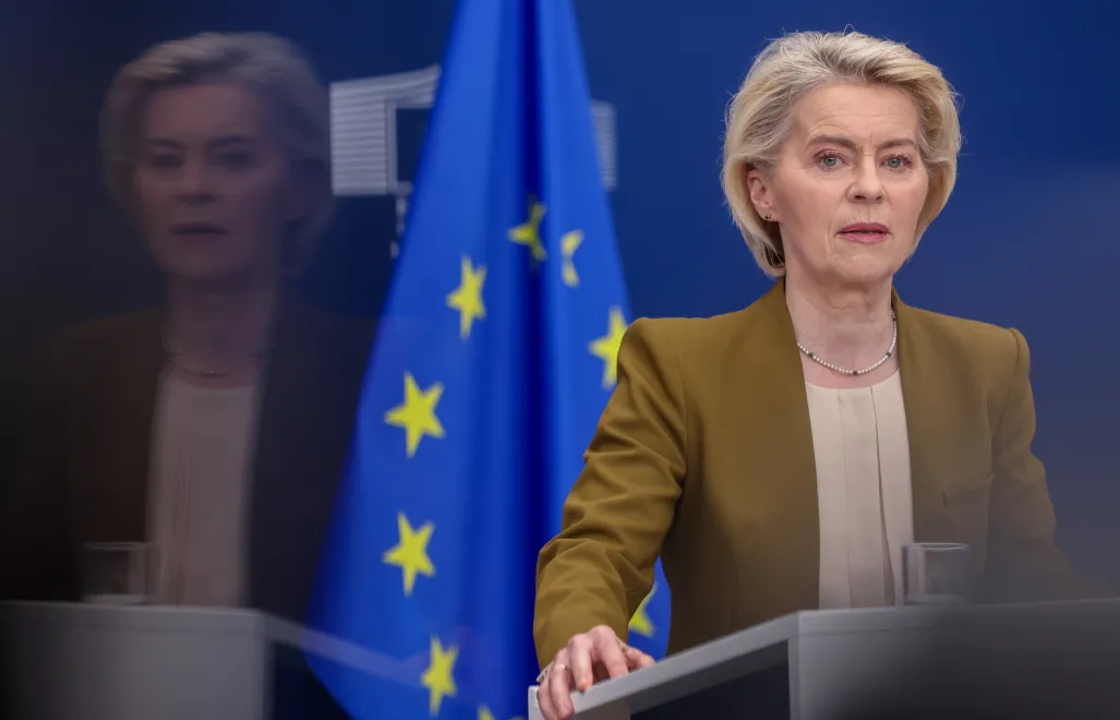 Ursula von der Leyen. Fot. EPA/OLIVIER HOSLET