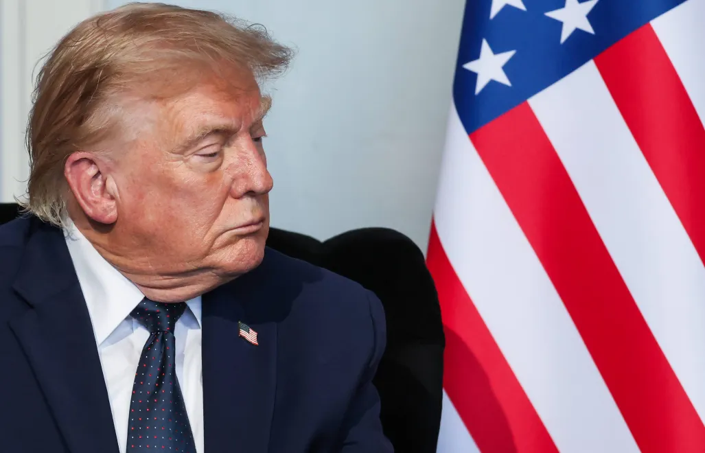 Donald Trump, fot. PAP/EPA/AFP POOL/LUDOVIC MARIN / POOL