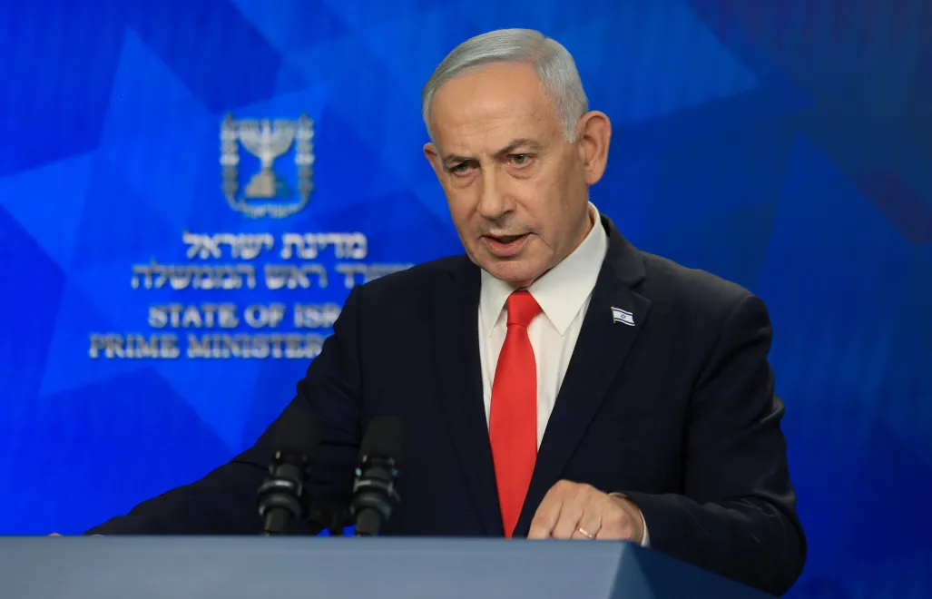 Benjamin Netanjahu. Fot. PAP/EPA/RONEN ZVULUN