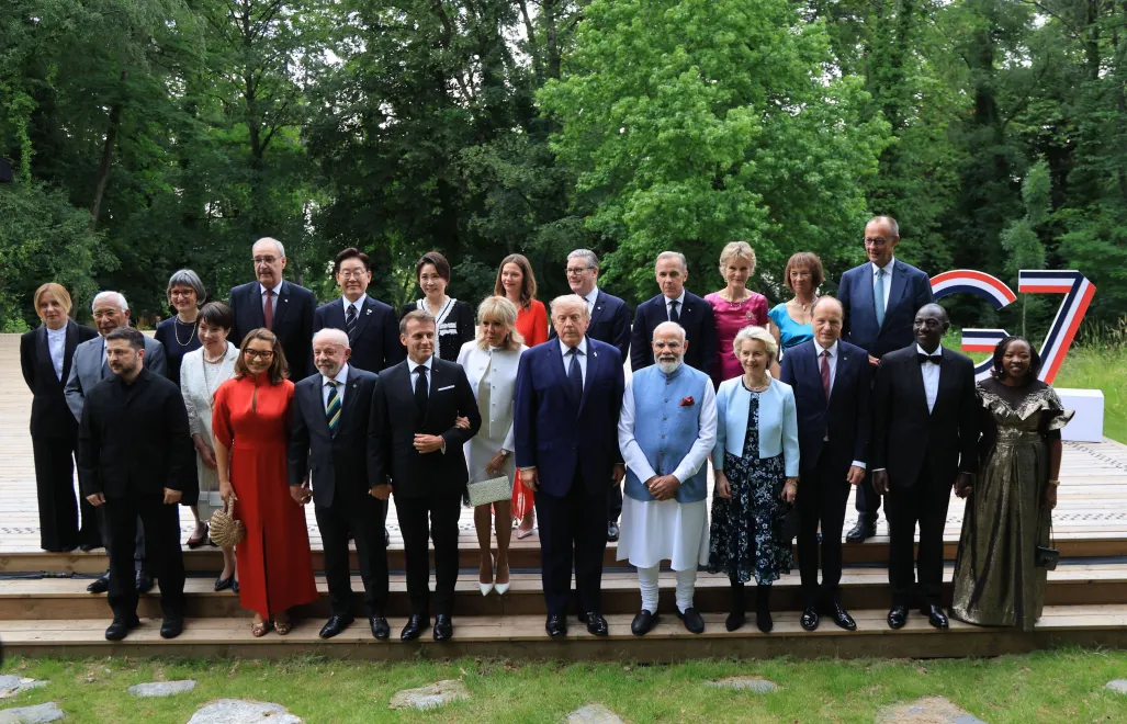 Liderzy szczytu G7. Fot. PAP/EPA/LUDOVIC MARIN