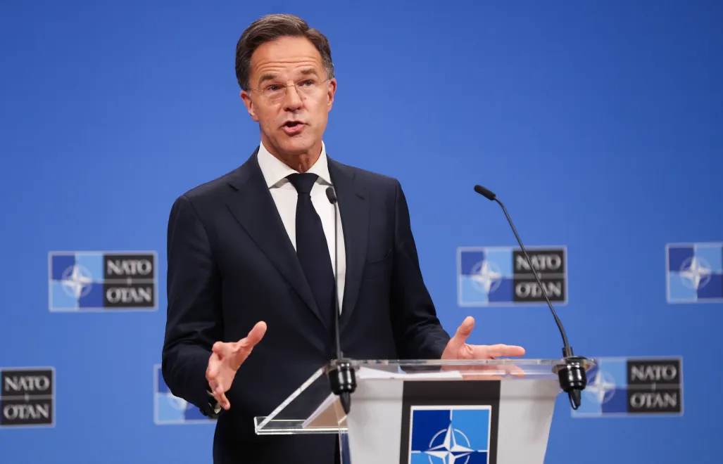 Mark Rutte Fot. PAP/EPA/Olivier Hoslet