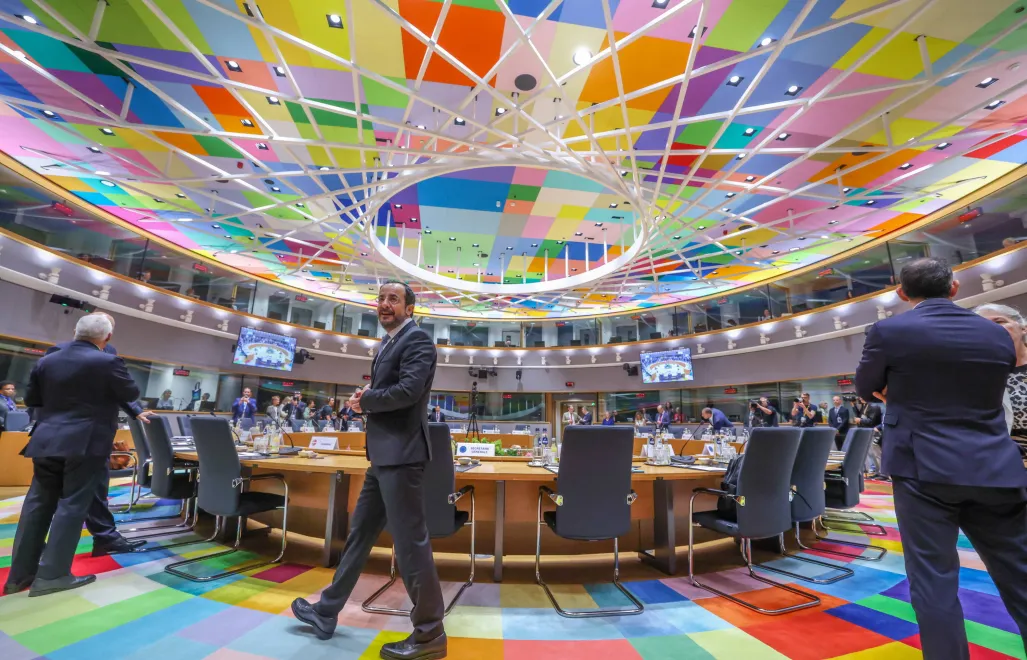 Szczyt liderów państw UE w Brukseli. fot. PAP/EPA/OLIVIER HOSLET