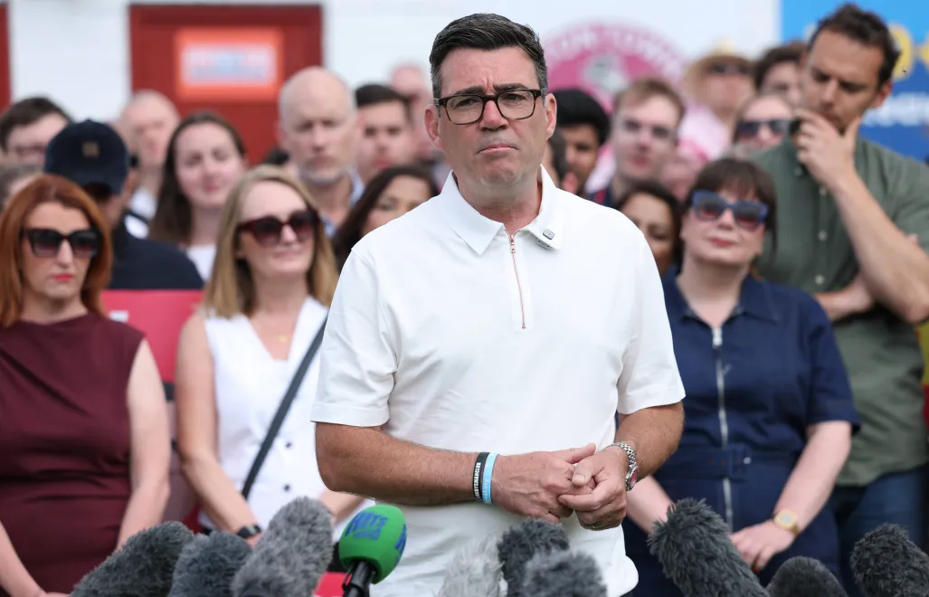 Andy Burnham. Fot. PAP/EPA/ADAM VAUGHAN
