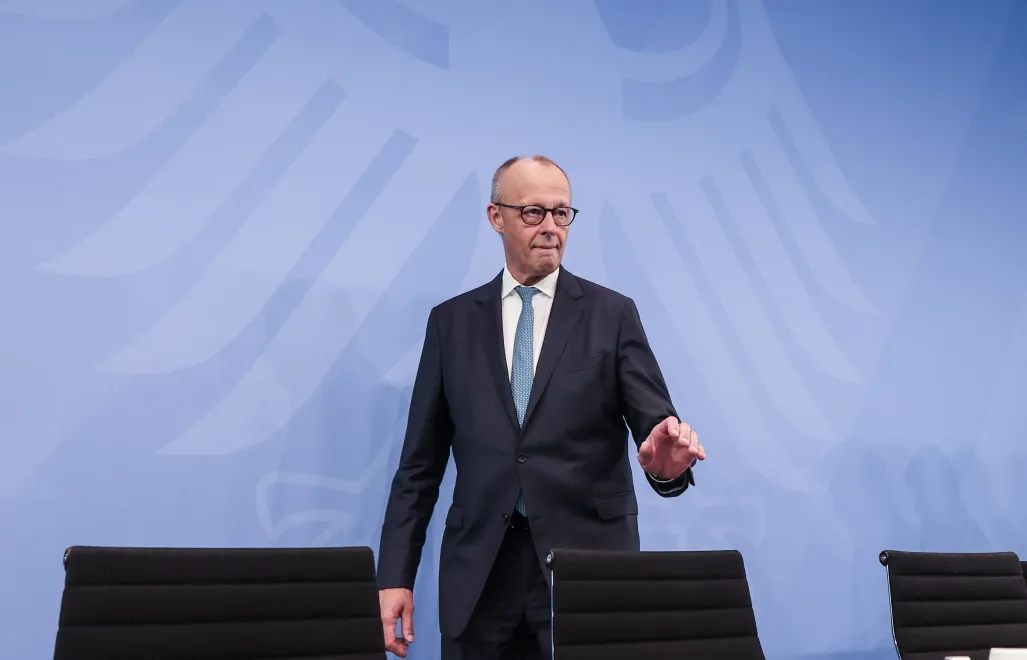 Kanclerz Niemiec Friedrich Merz. Fot. PAP/EPA/FILIP SINGER
