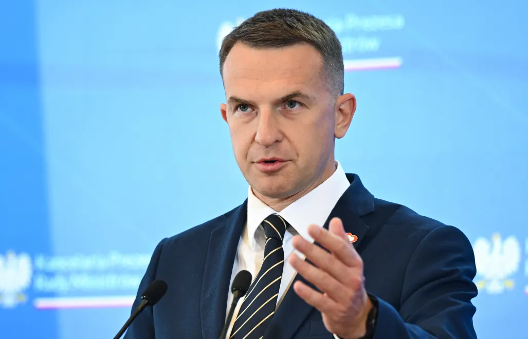 Rzecznik rządu Adam Szłapka. Fot.  PAP/Radek Pietruszka