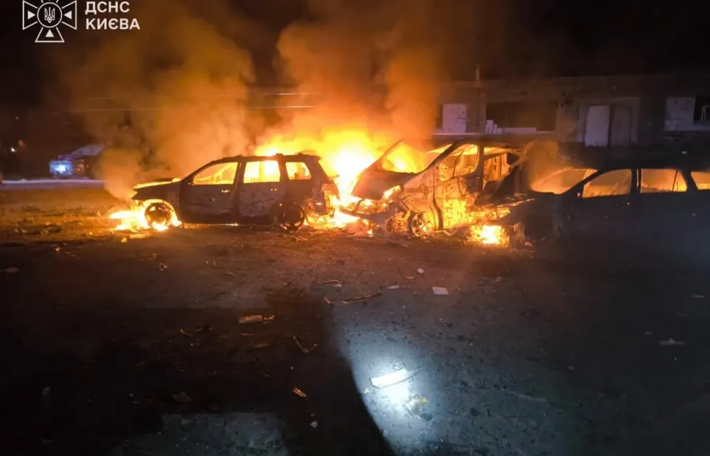  Российские войска обстреляли украинскую столицу. Fot. Facebook/Головне управління ДСНС України у м.Києві