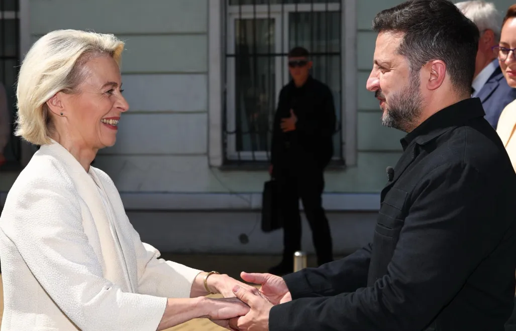 Киев. Урсула фон дер Ляйен и Владимир Зеленский. Fot. Х@vonderleyen