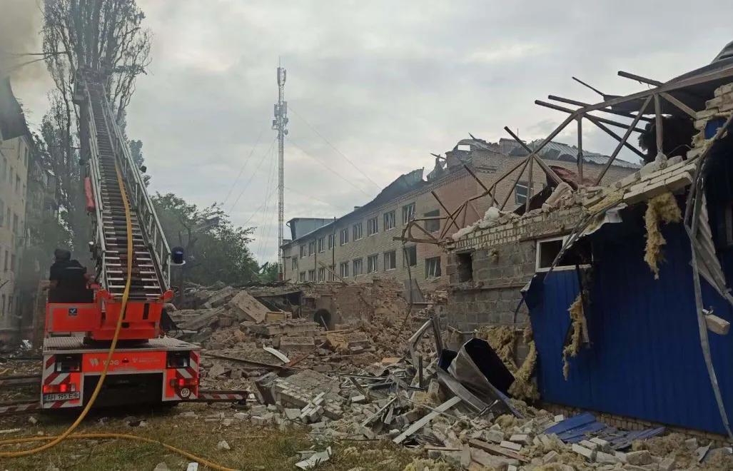 Последствия удара по Дружковке. Fot. PAP/Вадим Філашкін
