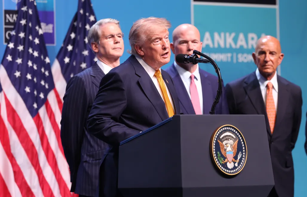 Donald Trump Fot. PAP/EPA/GEORGI LICOVSKI