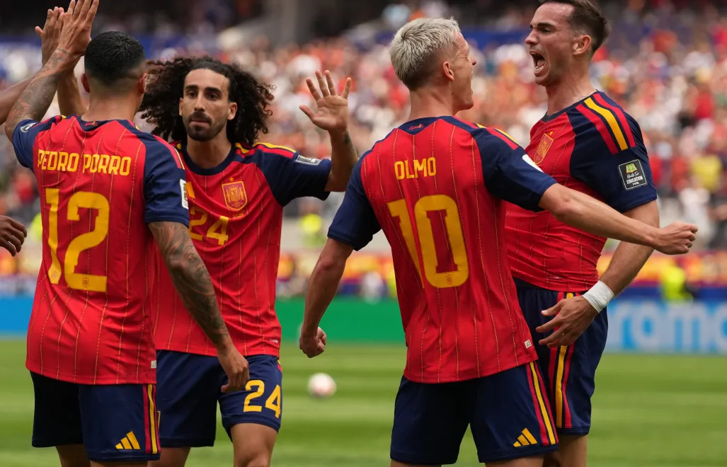 Hiszpania pokonała Belgię 2:1. Fot. PAP/EPA/SCOTT STRAZZANTE