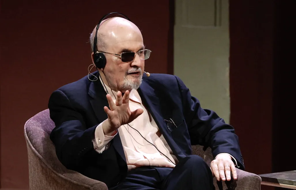Salman Rushdie. Fot. PAP/EPA/J.J. Guillen