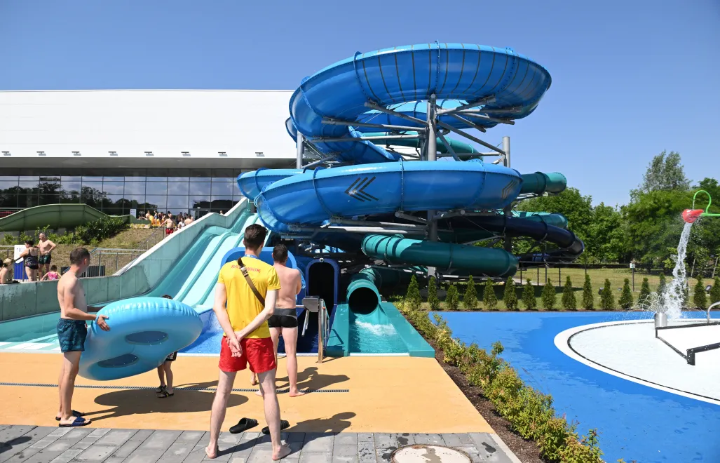 Aquapark - zdjęcie ilustracyjne Fot. PAP/Marcin Bielecki