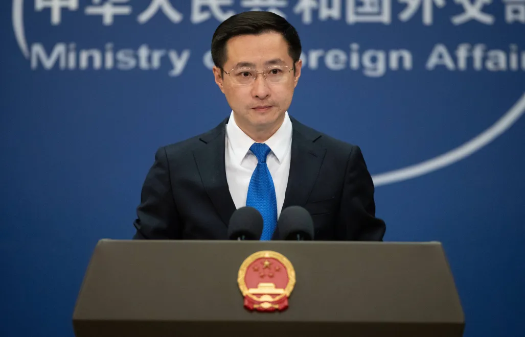 Lin Jian. Photo: PAP/EPA/JESSICA LEE 