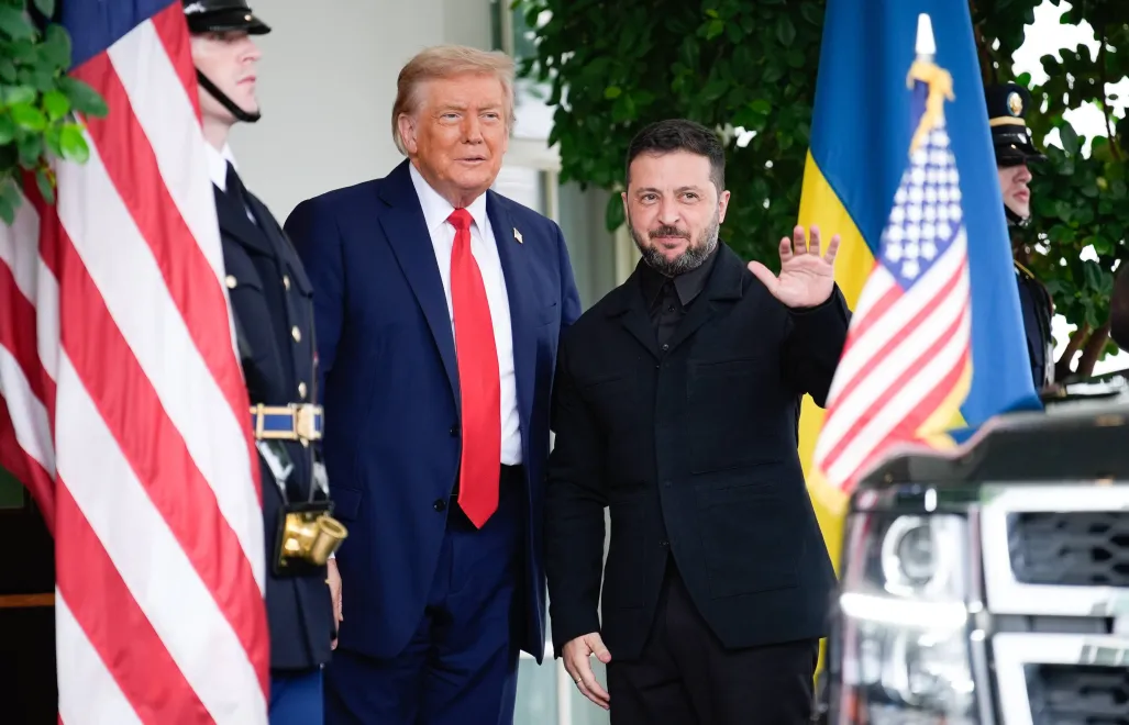 Donald Trump i Wołodymyr Zełenski, fot. PAP/EPA/ABACA POOL/YURI GRIPAS / POOL