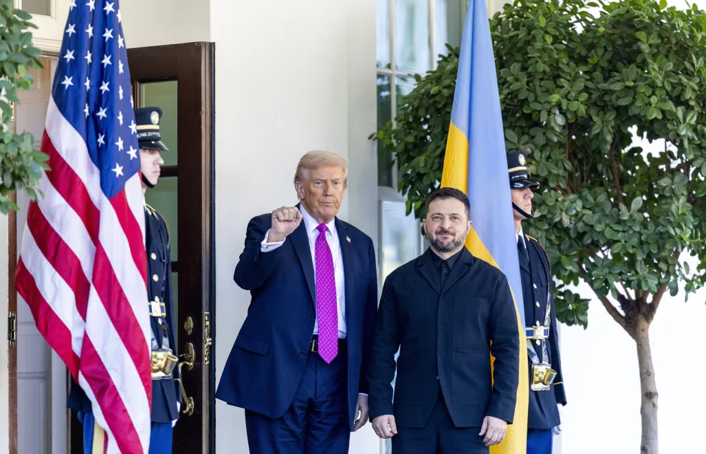 Spotkanie Trump-Zełenski w Białym Domu w 2025 roku, zdjęcie ilustracyjne, fot. PAP/EPA/SHAWN THEW