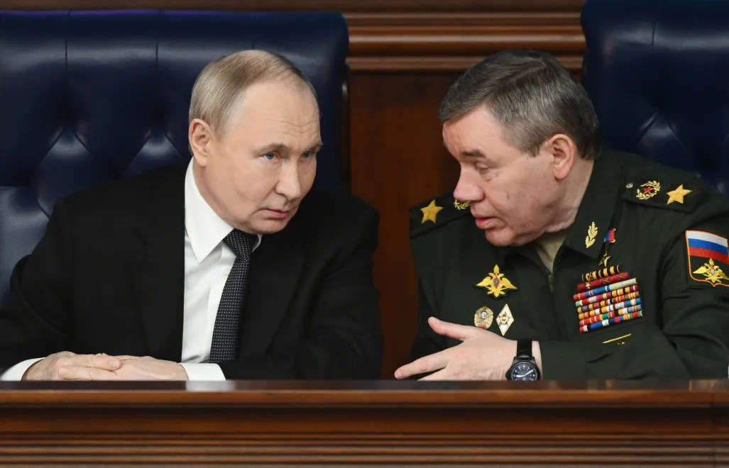 Владімір Путін і Валерій Герасімов. Fot. PAP/EPA/SPUTNIK POOL/KRISTINA KORMILITSYNA/SPUTNIK/KREMLIN POOL/POOL
