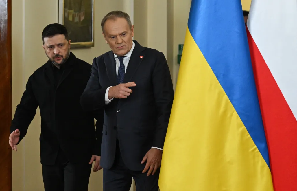Володимир Зеленський і Дональд Туск, 15.01.2025 р. Fot. PAP/Radek Pietruszka