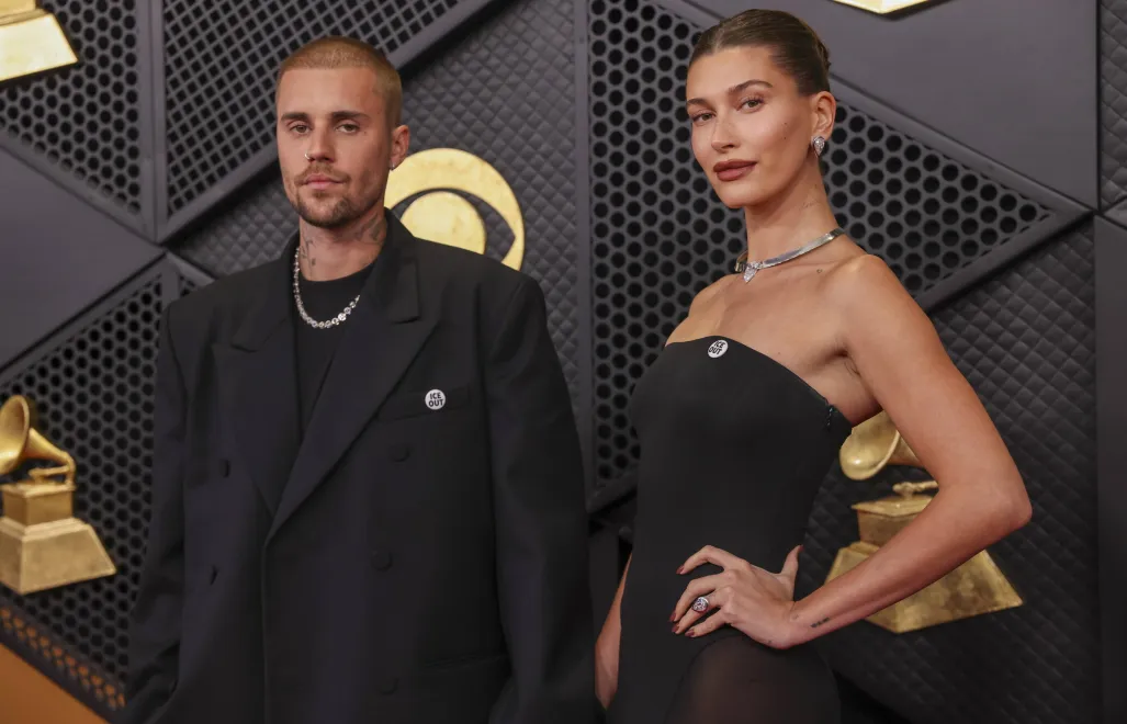 Justin Bieber i jego żona Hailey Bieber. Fot. PAP/EPA/JILL CONNELLY