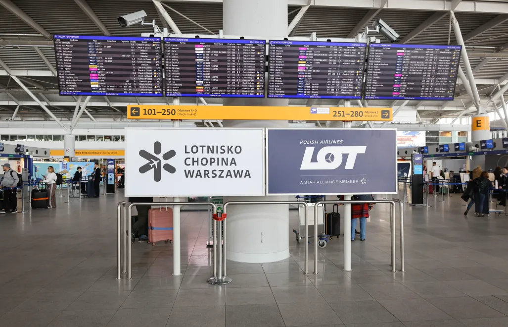 Warsaw Chopin Airport. Photo: PAP/Albert Zawada