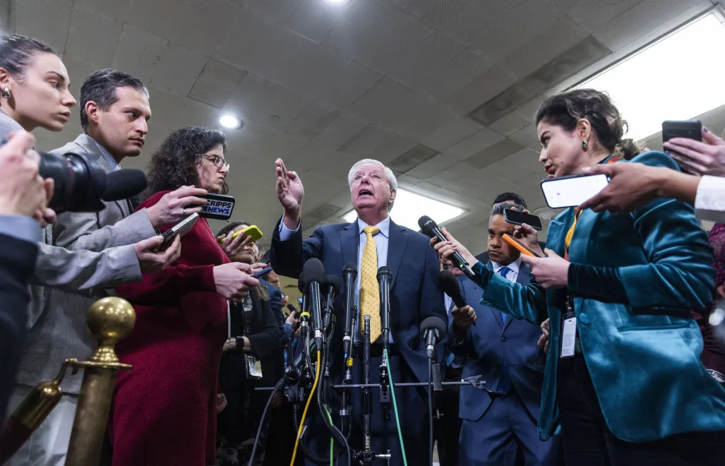 Lindsey Graham. Fot. PAP/EPA/	JIM LO SCALZO