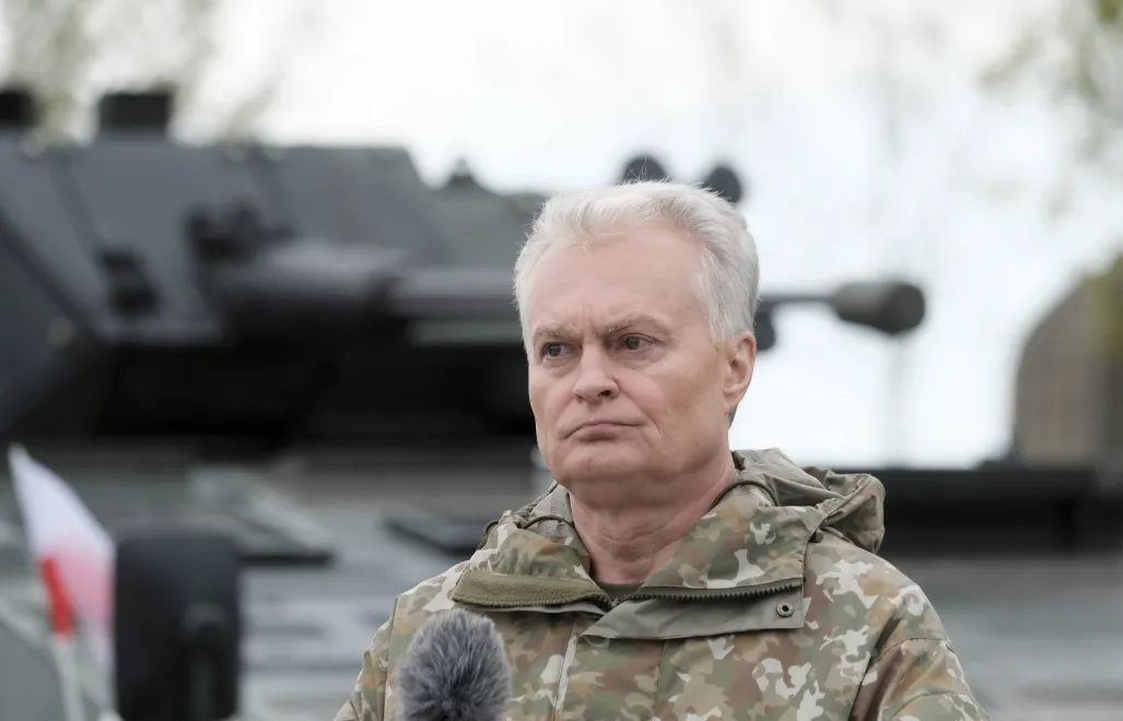 Президент Литвы Гитанас Науседа. Fot. PAP/EPA/VALDA KALNINA