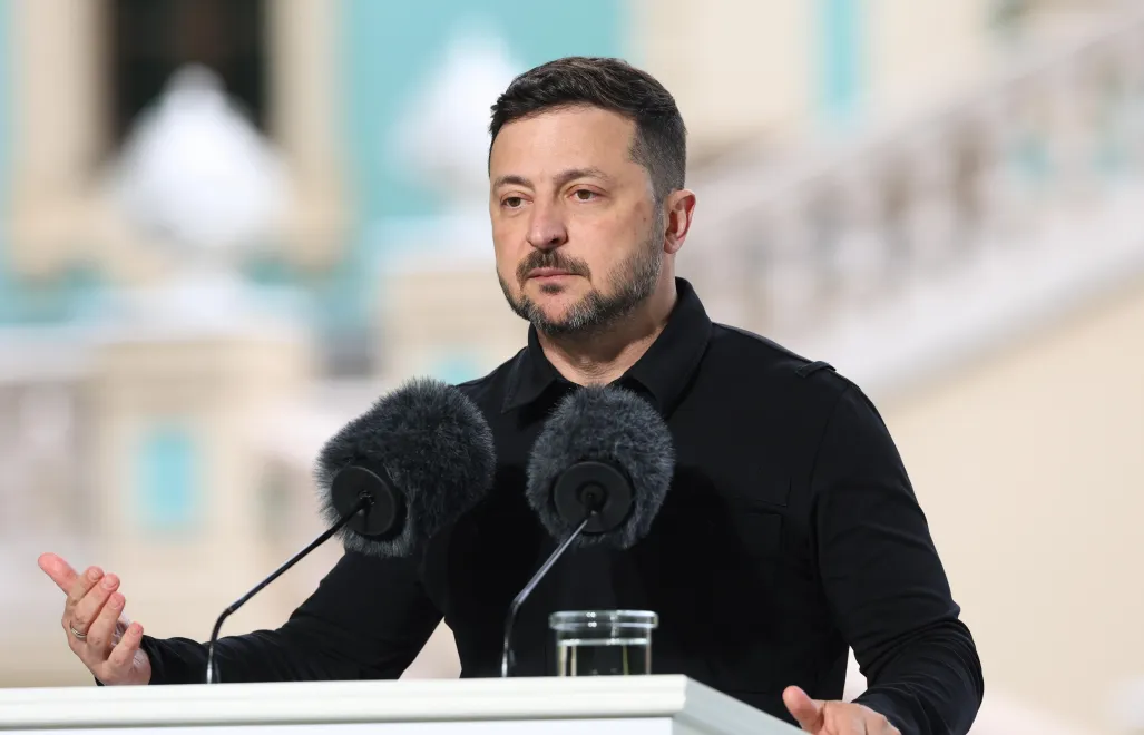 Prezydent Ukrainy Wołodymyr Zełenski. Fot. PAP/Victor Kovalchuk