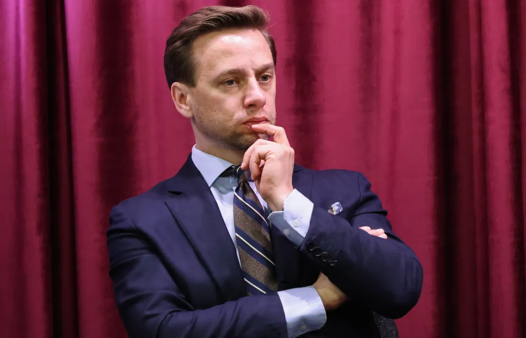 Lider Ruchu Narodowego i współlider Konfederacji, wicemarszałek Sejmu Krzysztof Bosak. Fot. PAP/Albert Zawada