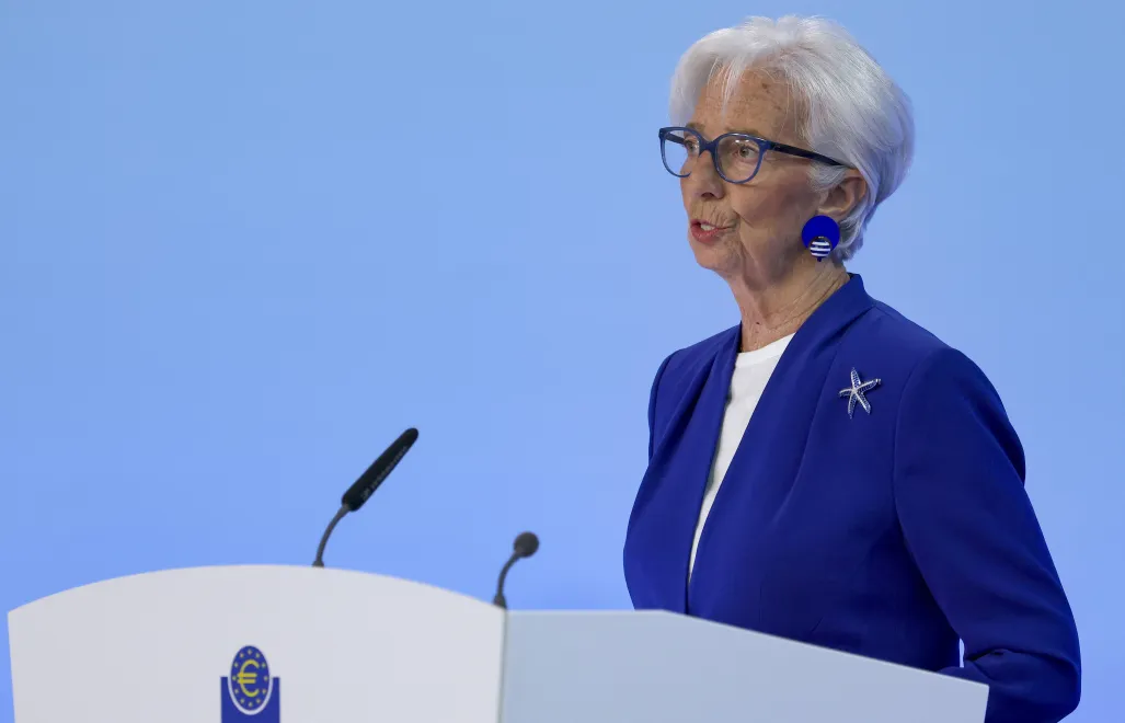 prezeska Europejskiego Banku Centralnego Christine Lagarde. Fot. PAP/EPA/CHRISTOPHER NEUNDORF