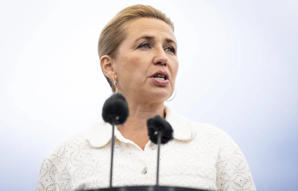 Premier Danii Mette Frederiksen. Fot. PAP/EPA/Sebastian Elias Uth