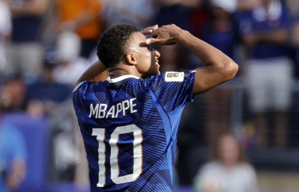 Kylian Mbappe Fot. PAP/EPA/SHAWN THEW