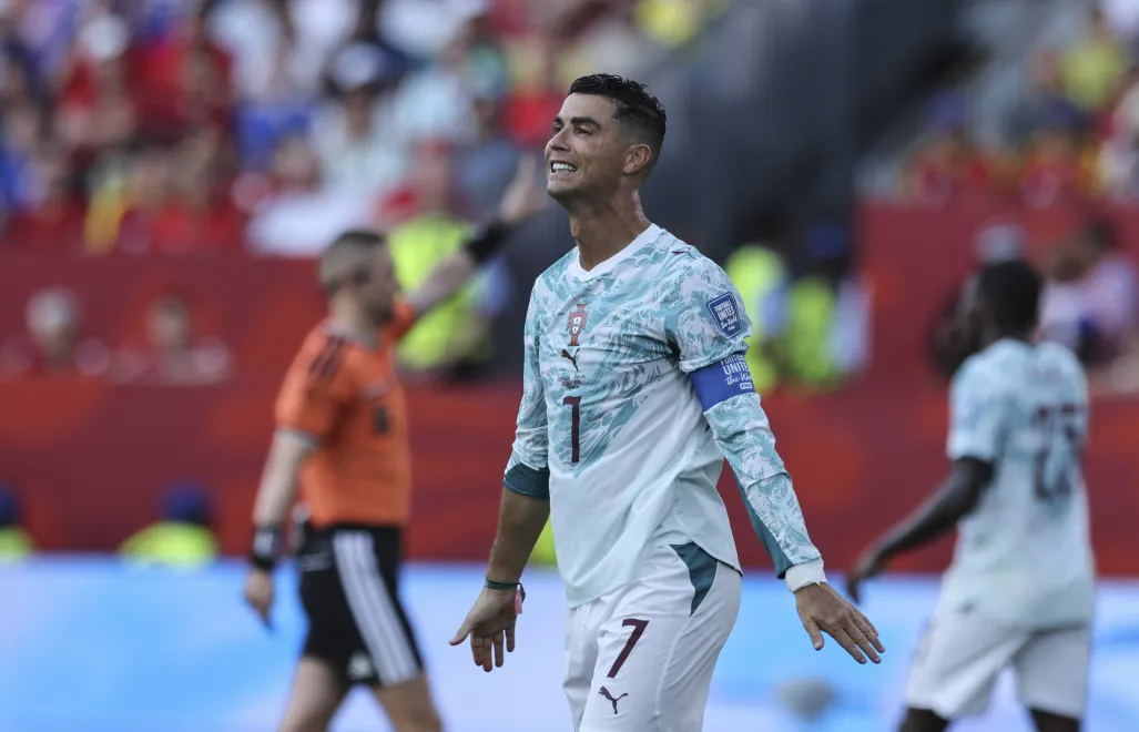Cristiano Ronaldo. Fot. PAP/EPA/MIGUEL A. LOPES