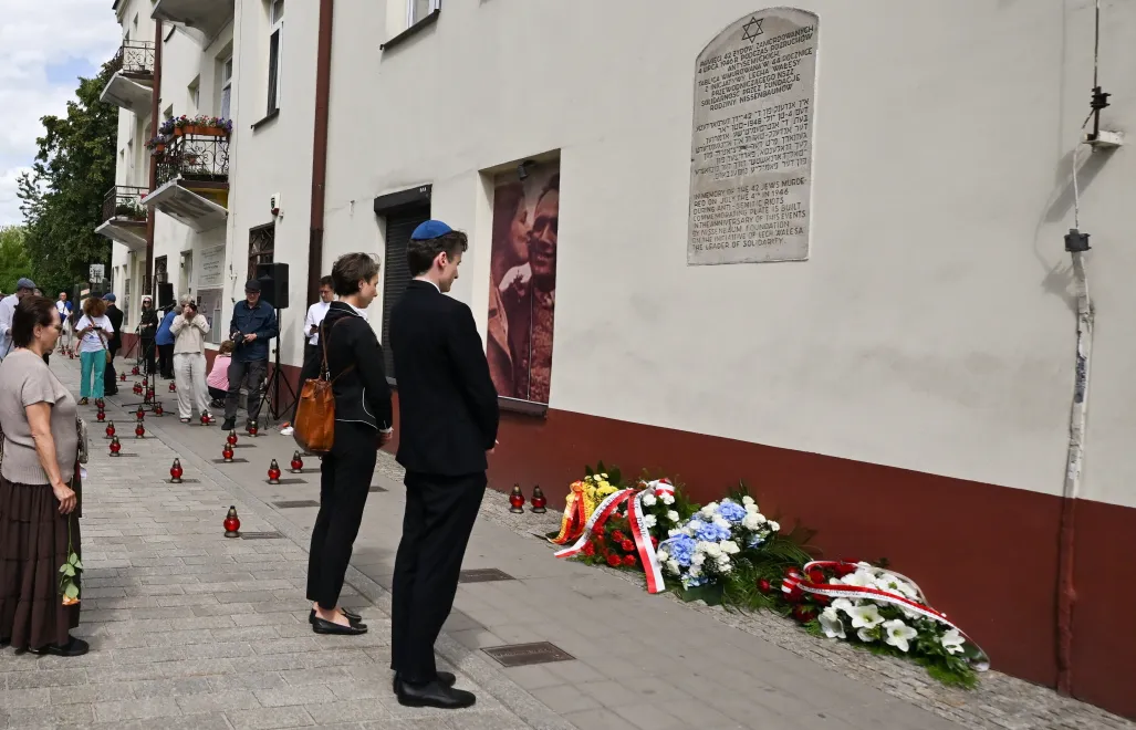 Вшанування пам'яті жертв Келецього погрому 1946 року. 3 липня 2026 р. Fot. PAP/Piotr Polak