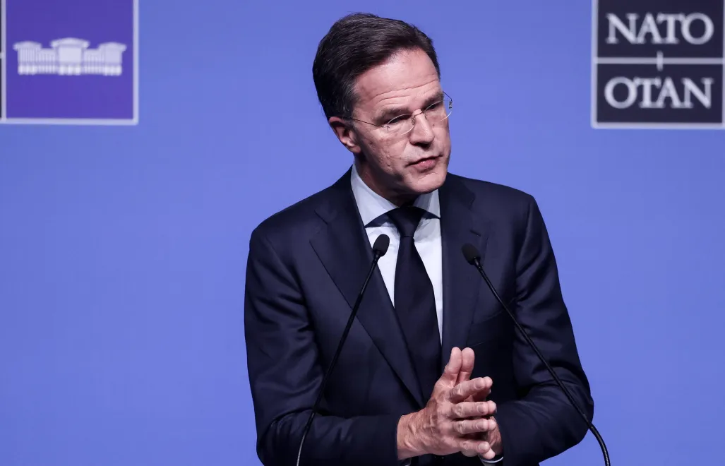 Sekretarz generalny Sojuszu Mark Rutte. Fot. PAP/EPA/FILIP SINGER