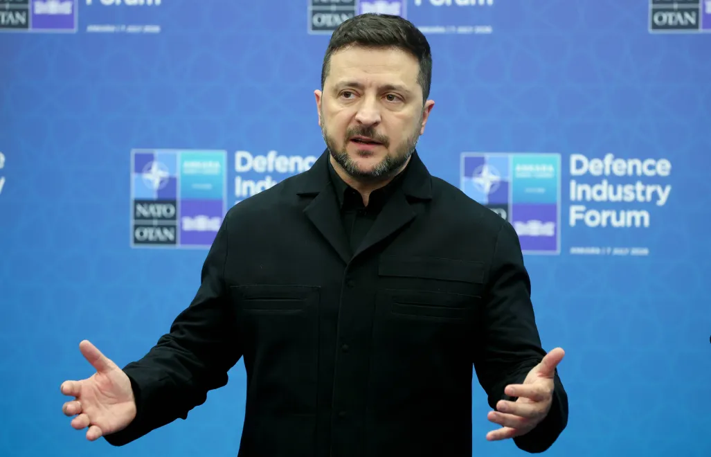 Владимир Зеленский. Fot. PAP/EPA/	FILIP SINGER