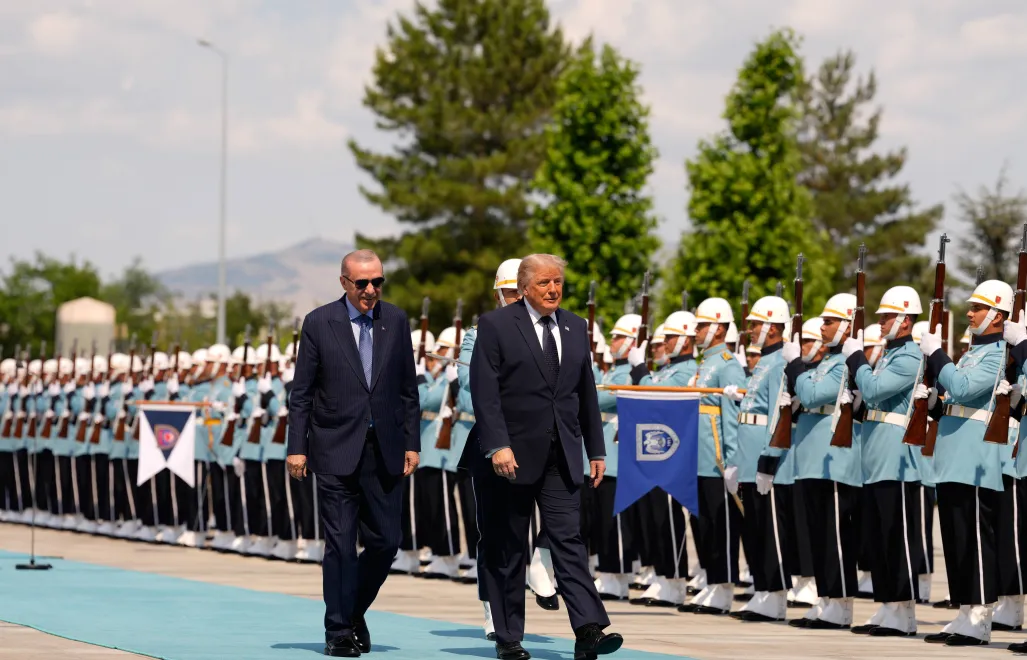 Prezydent USA Donald Trump i prezydent Turcji Recep Tayyip Erdogan w Ankarze. Fot. PAP/EPA/EMRAH GUREL/POOL