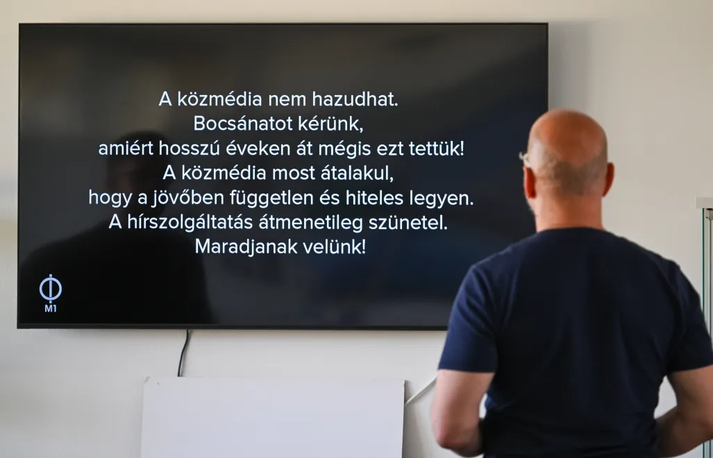 Zawieszona emisja wiadomości na WęgrzechFot. PAP/EPA/Tibor Illyes