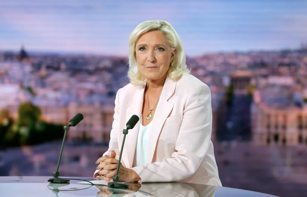 Marine Le Pen. Fot. PAP/EPA/Christian Hartmann 
