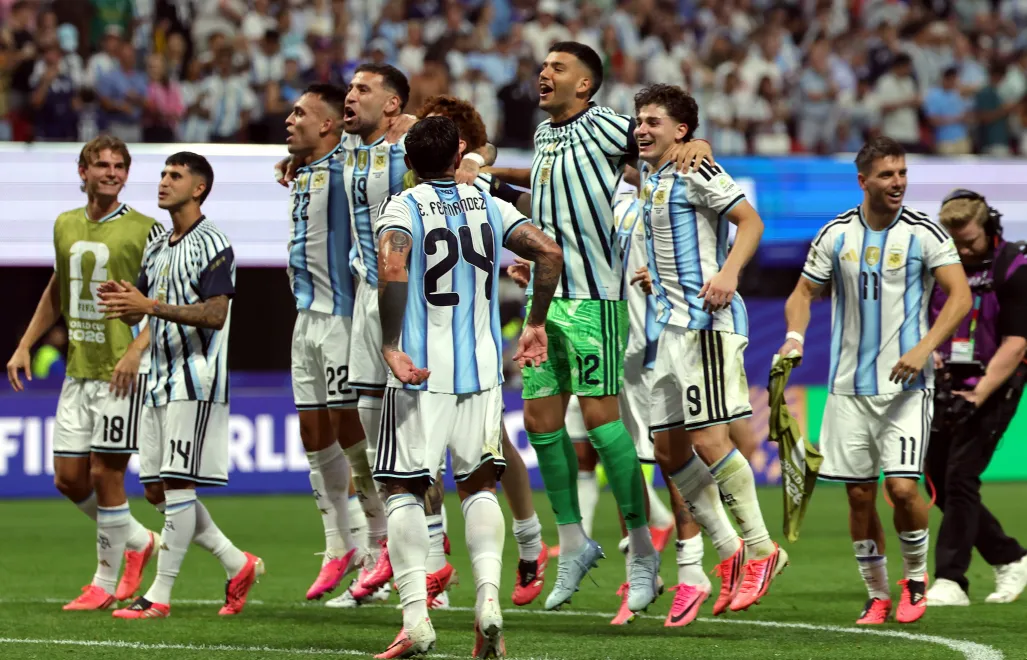 Gracze Argentyny. Fot. PAP/EPA/CRISTOBAL HERRERA-ULASHKEVICH