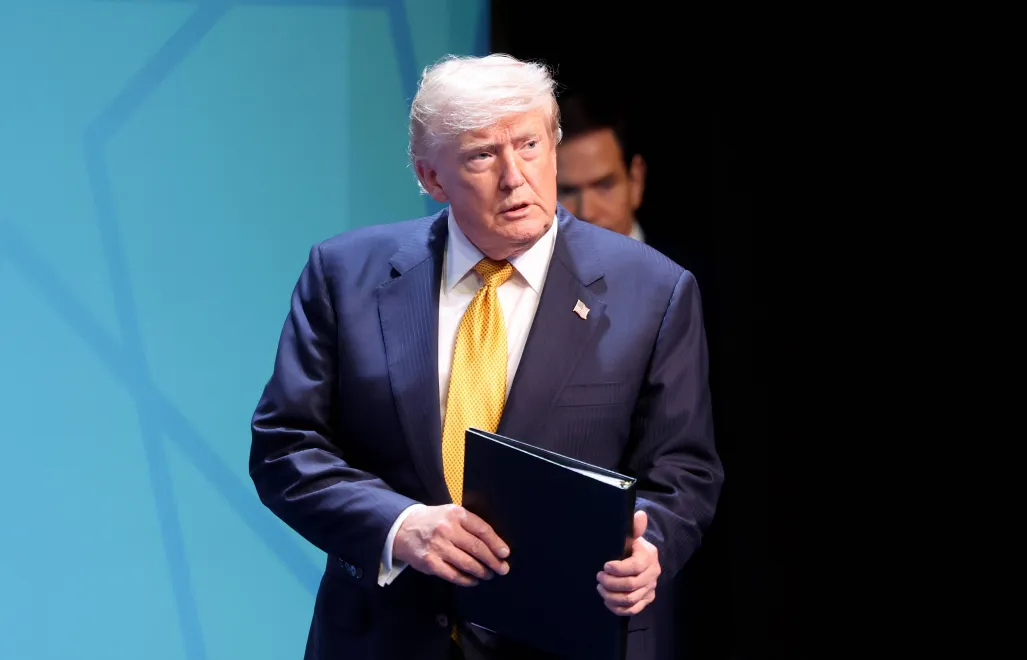 Prezydent USA Donald Trump. Fot. PAP/EPA/	GEORGI LICOVSKI