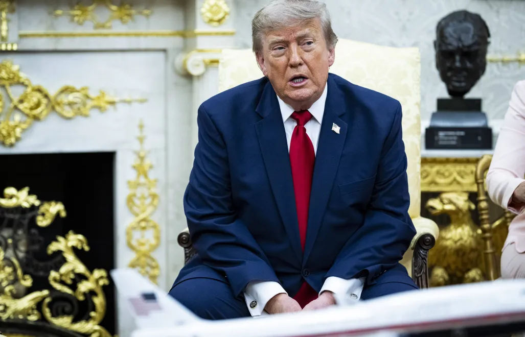 Donald Trump, fot. PAP/EPA/GRAEME SLOAN / POOL