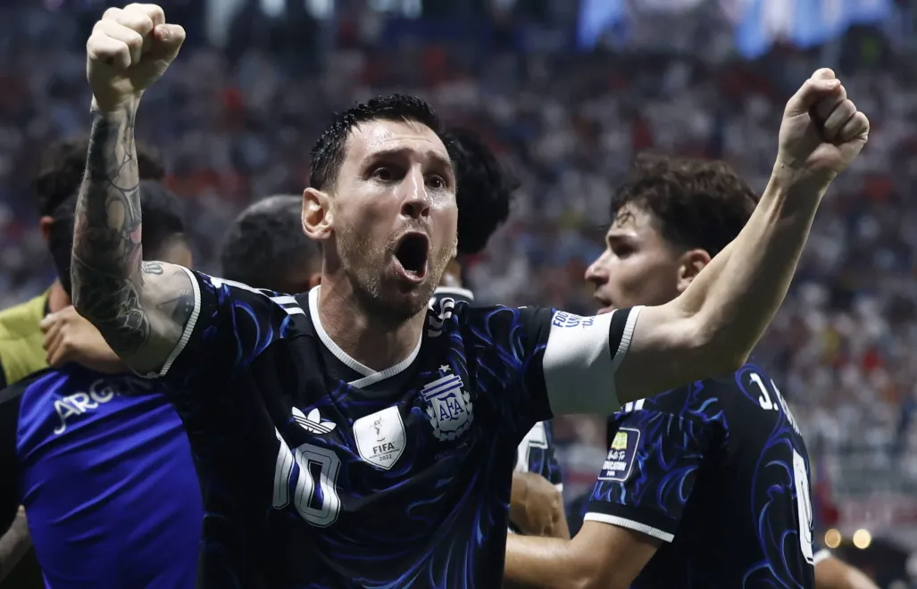 Reprezentacja Argentyny wygrała półfinałowe spotkanie mistrzostw świata z Anglią 2:1. Fot. PAP/EPA/	WILL OLIVER