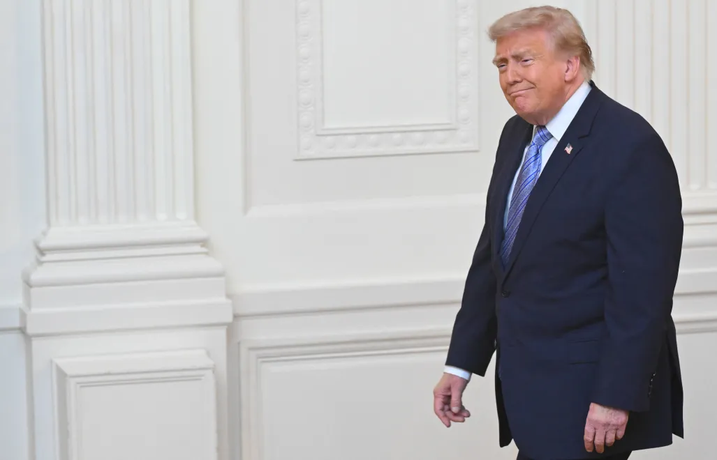 Prezydent USA Donald Trump. Fot. PAP/EPA/	SAUL LOEB / POOL 