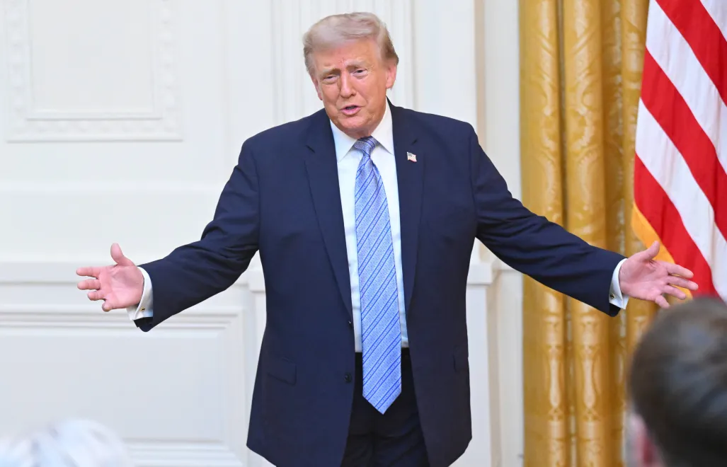 Prezydent USA Donald Trump. Fot. PAP/EPA/SAUL LOEB / POOL
