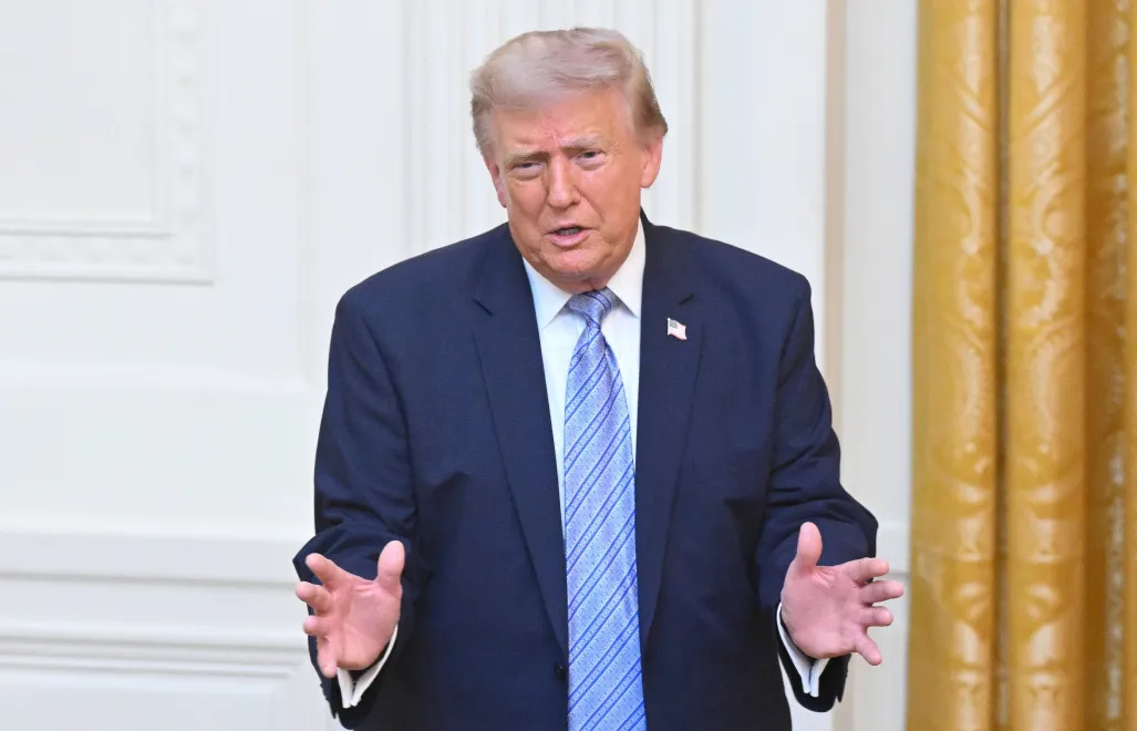 Prezydent USA Donald Trump. Fot. PAP/EPA/SAUL LOEB / POOL