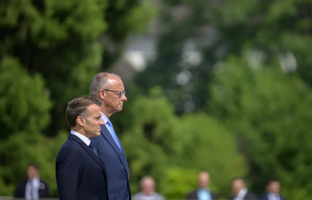 Friedrich Merz i Emmanuel Macron, fot. PAP/EPA/GETTY IMAGES POOL