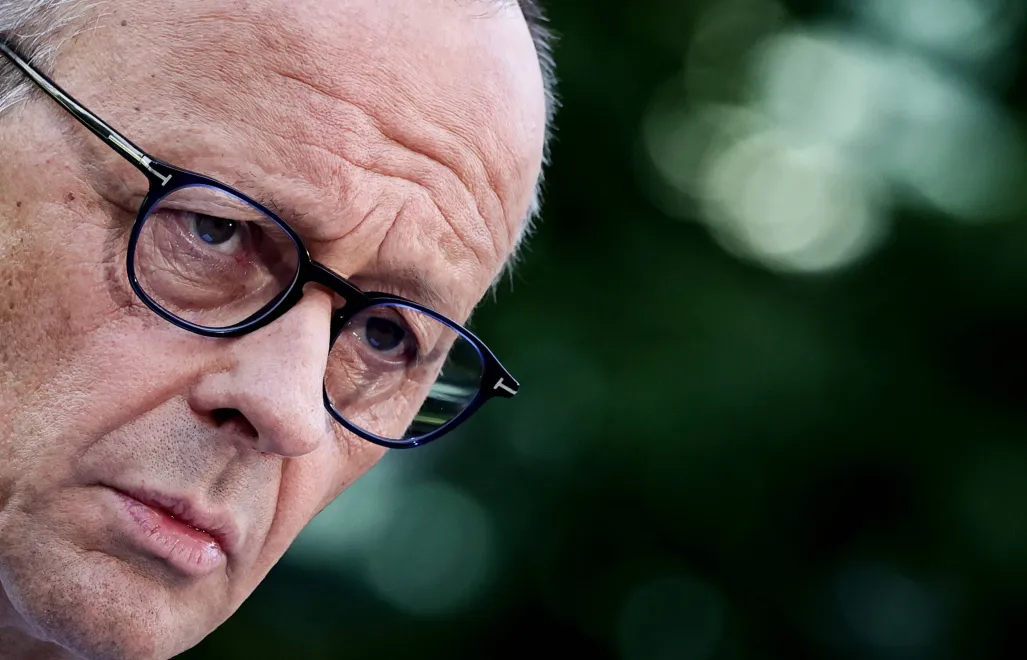 Kanclerz Niemiec Friedrich Merz. Fot. PAP/EPA/	FILIP SINGER