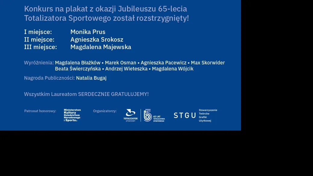 Totalizator Sportowy - wyniki konkursowe