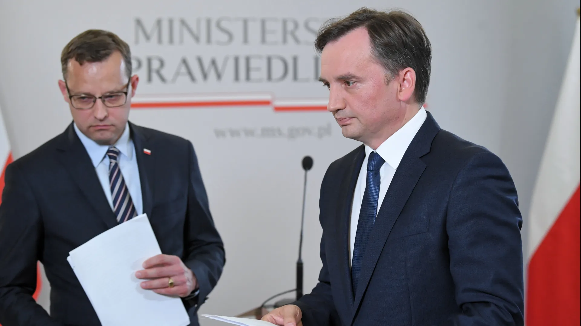 Zbigniew Ziobro, Marcin Romanowski. Fot. PAP/Radek Pietruszka